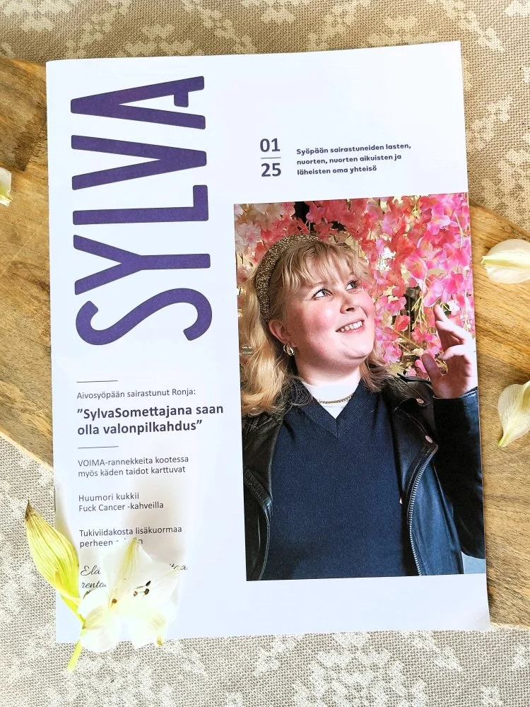 Sylva ry:n jäsenlehdessä juttu aivosyövästä.