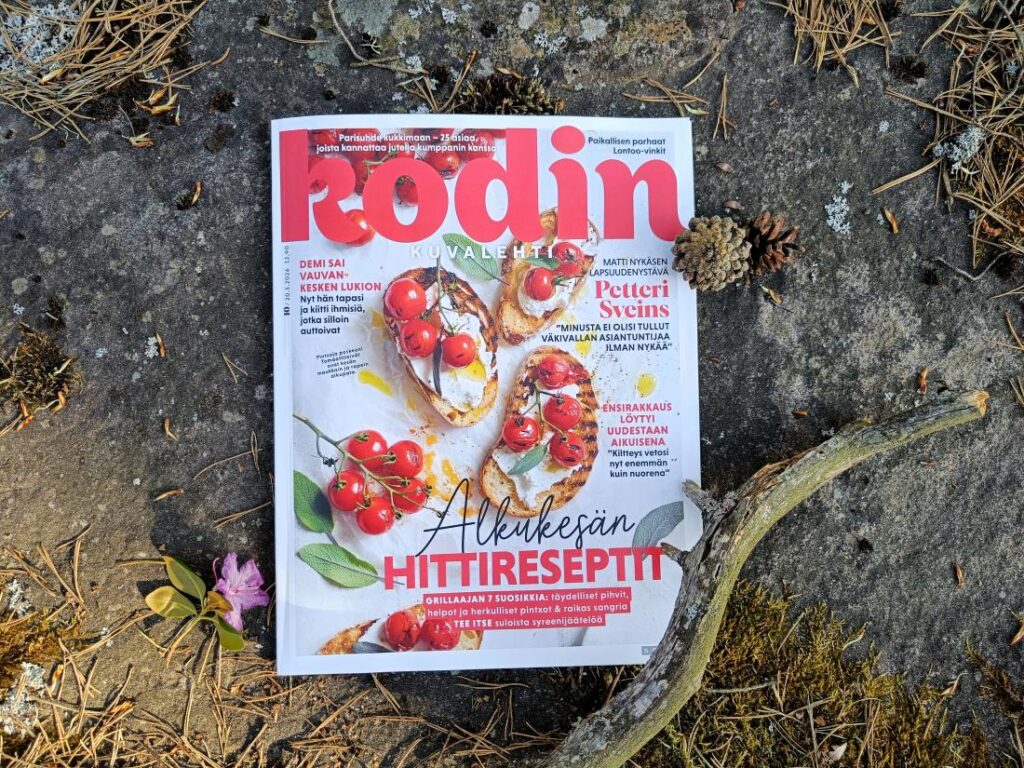 Kodin Kuvalehti, jossa Satu Ketopelto ja Matti Harva kertovat rakkaustarinansa.