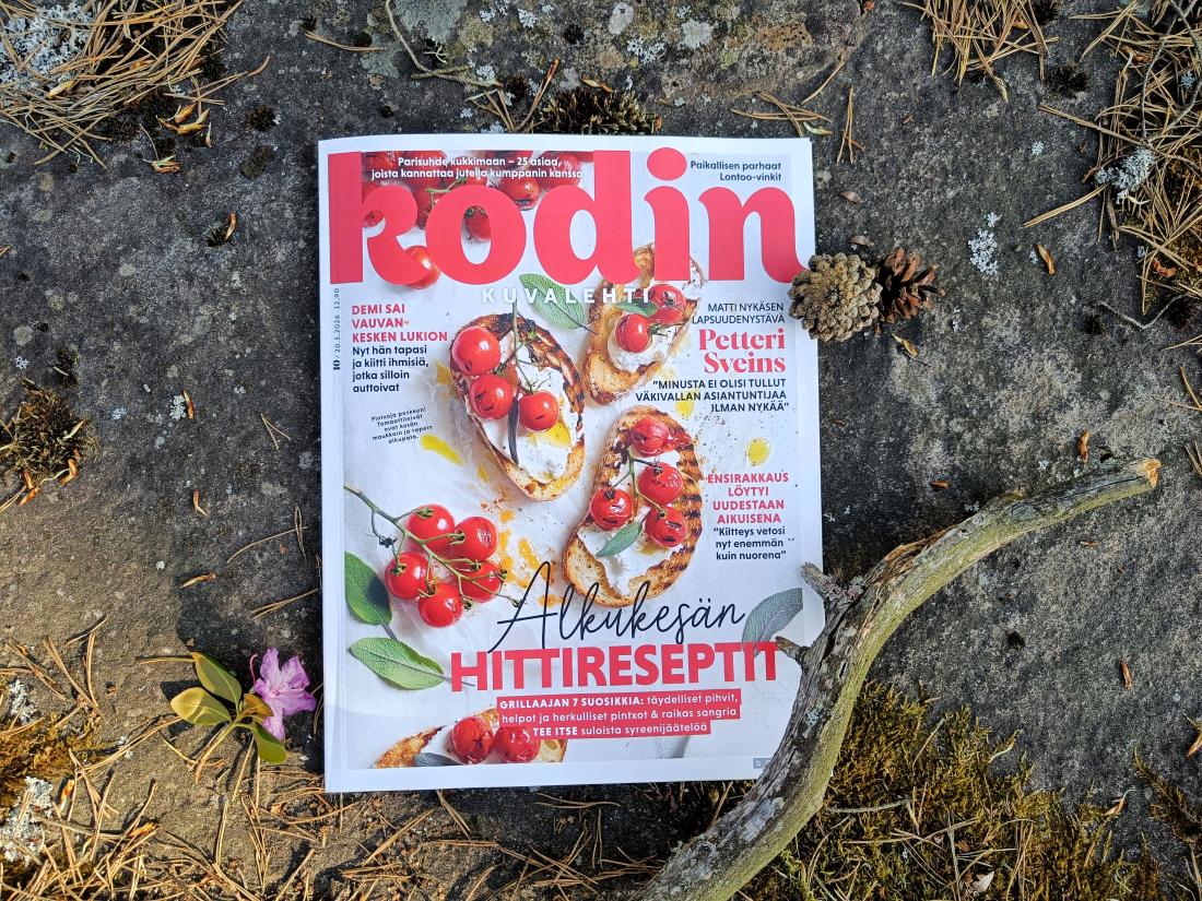 Kodin Kuvalehti, jossa Satu Ketopelto ja Matti Harva kertovat rakkaustarinansa.
